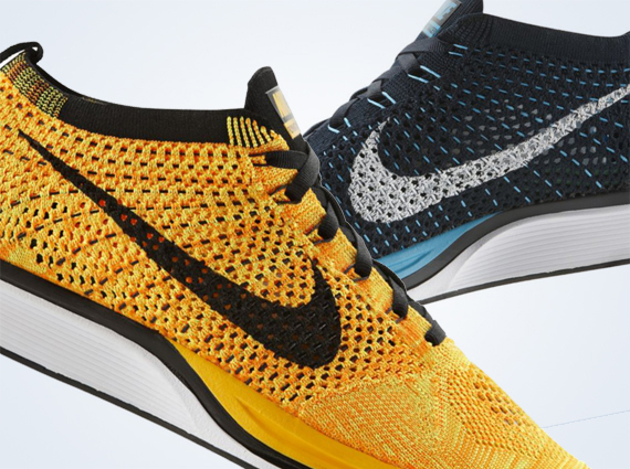 Nike Flyknit Racer - "Team Orange" + "Chlorine Blue" | Available