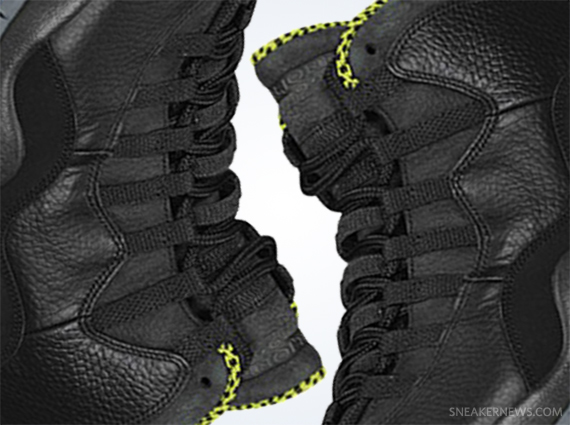 Air Jordan 10 – Black – Cool Grey – Anthracite – Venom Green