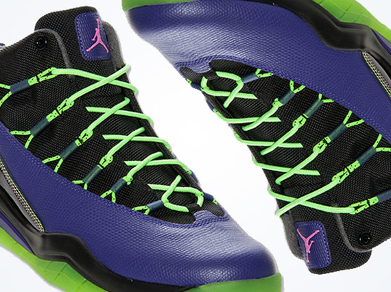 Jordan Prime Flight Black Flash Lime Purple