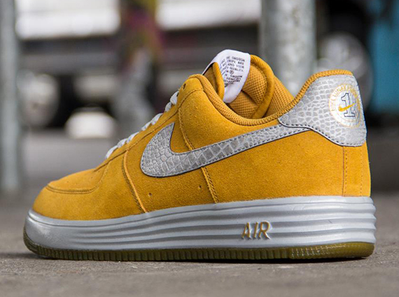 Nike Lunar Force 1 Reflect - Gold Suede - Reflective Silver