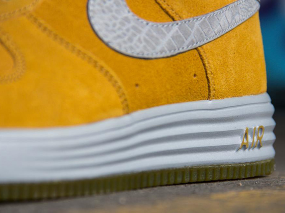 Lunar Force 1 Croc Reflect Gold Suede 2