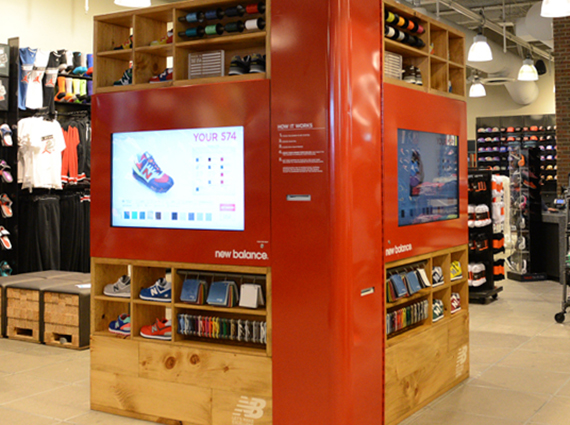 New Balance 574 Custom Kiosk at Foot Locker Times Square