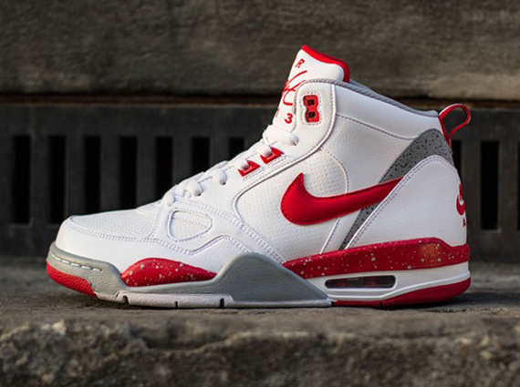 Nike Flight '13 Mid - White - University Red