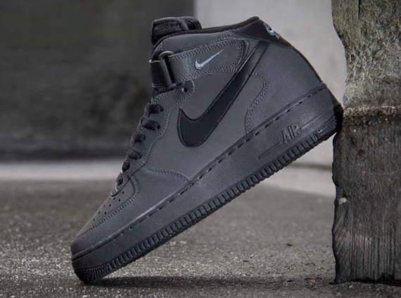 Nike Air Force 1 Mid Dark Charcoal Black