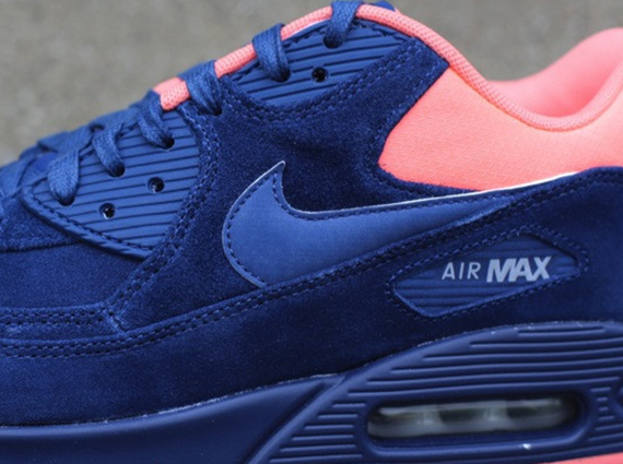 Nike Air Max 90 Premium - Brave Blue - Atomic Pink