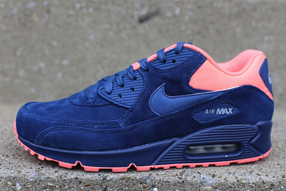 Nike Air Max 90 Premium Brave Blue Atomic Pink 3