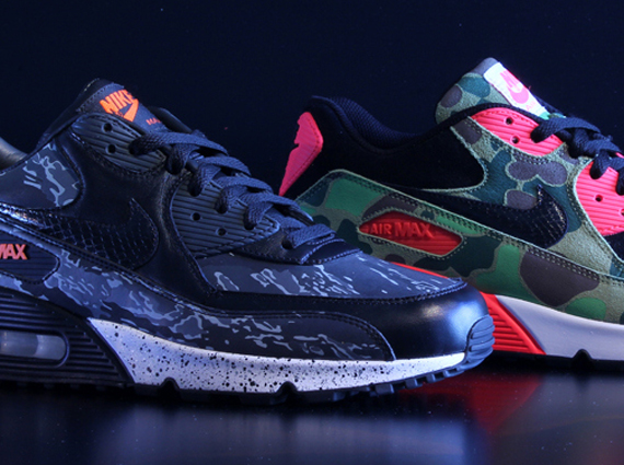 Nike Air Max 90 “Tiger Camo/Snake” + “Infrared/Camo”