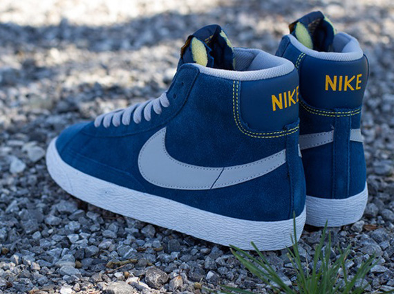 Nike Blazer Mid Gs Vntg Brave Blue Laser Orange 2