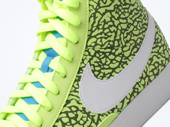 "Volt Elephant" Nike Blazer Mid