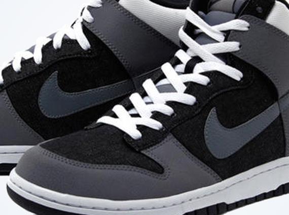 Nike Dunk High - Grey - Black - White