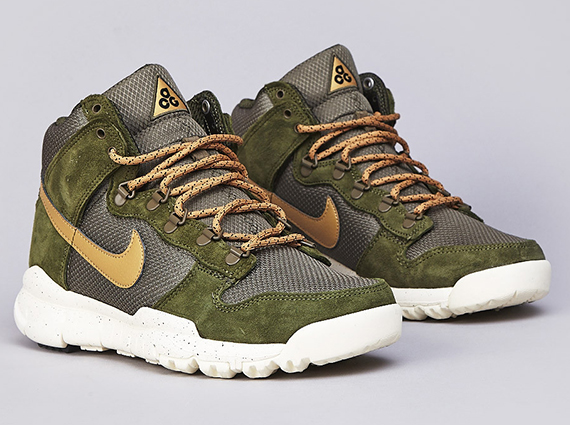 Nike Dunk High Oms Olive Gold 6