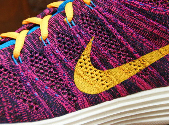 Nike Flyknit Chukka - Purple - Orange