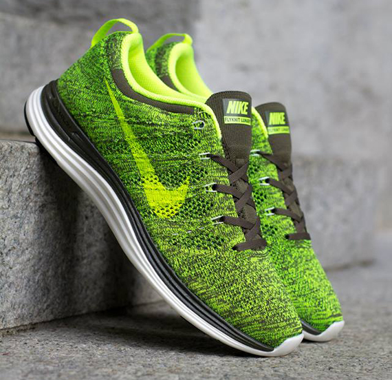 Nike Flyknit Lunar Tarp Green Volt Sail 2