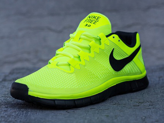 Nike Free Trainer 3.0 - Volt - Black