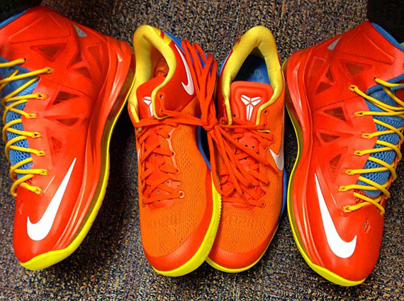 Nike Lebron X Kobe 8 Chicago Sky Playoff Pe 2