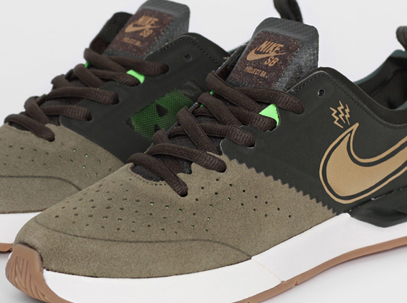 Nike SB Project BA Premium - Sequoia - Medium Olive - Metallic Gold