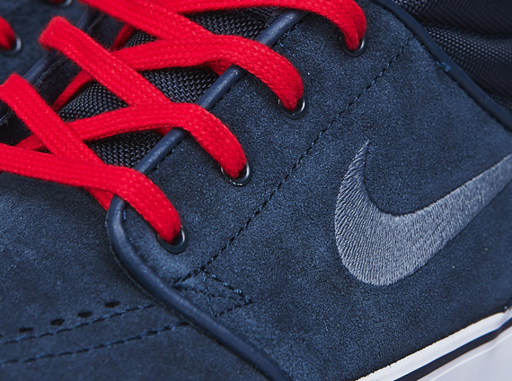 Nike SB Zoom Stefan Janoski Mid - Armory Navy - Armory Slate - University Red