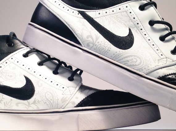 Nike SB Stefan Janoski Mid “Tuxedo” Customs by Smooth Tip