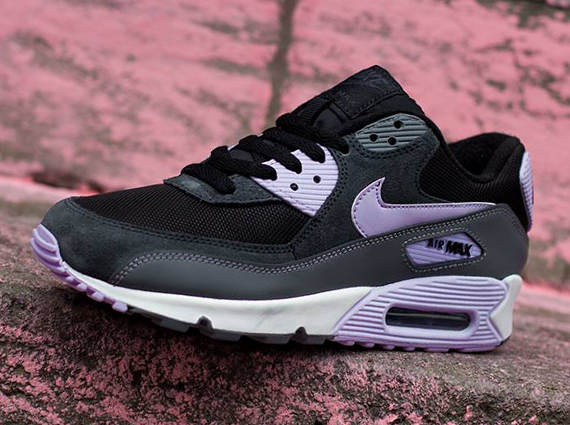 Nike WMNS Air Max 90 Essential - Black - Grey - Violet Frost