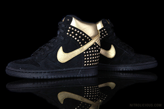 Nike Wmns Dunk Sky High Gold Stud 10