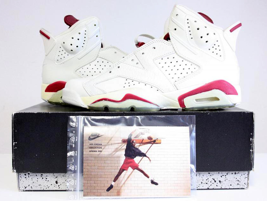 Air Jordan 6 "Maroon" OG Pair on eBay