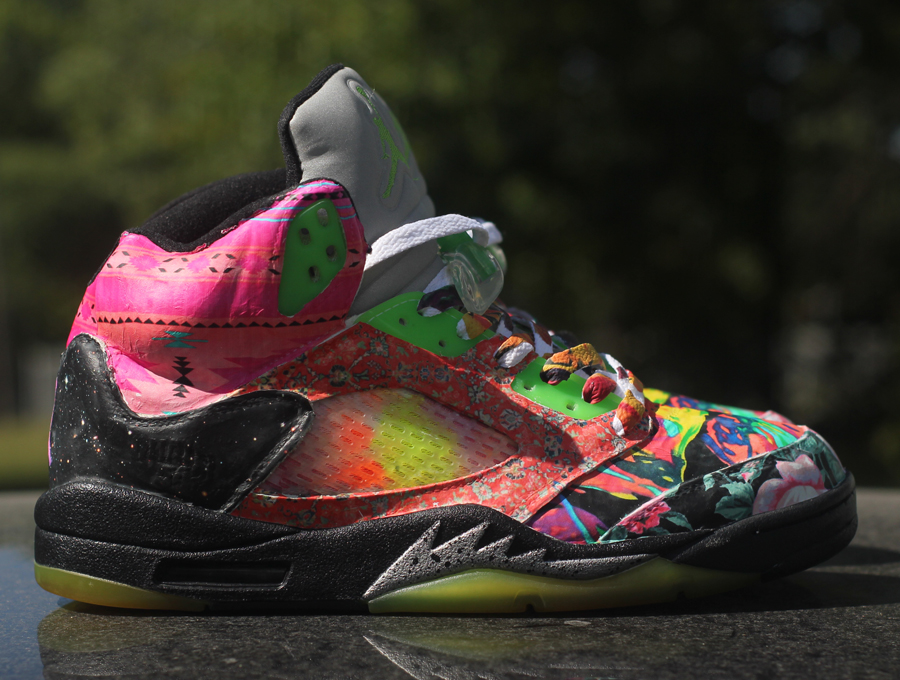 Air Jordan V "Prince of Fresh" Customs by Rocket Boy Nift