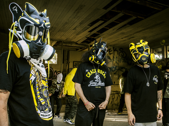 Nike + Air Jordan "Wu-Tang Tribute" Gas Masks by Freehand Profit