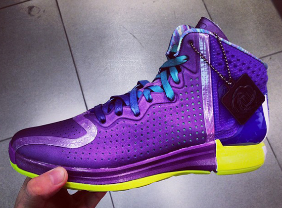 Adidas D Rose 4 Purple Yeal Yellow 2