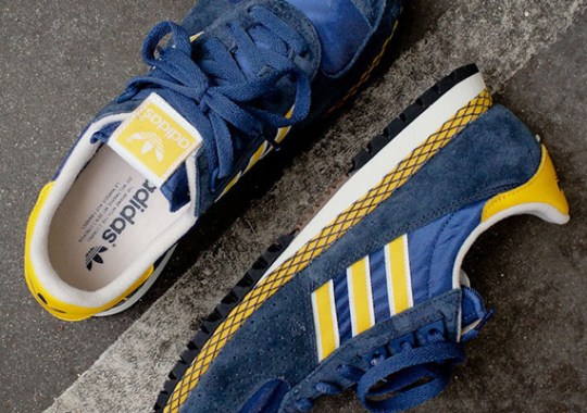 adidas Originals Marathon PT – Navy – Yellow