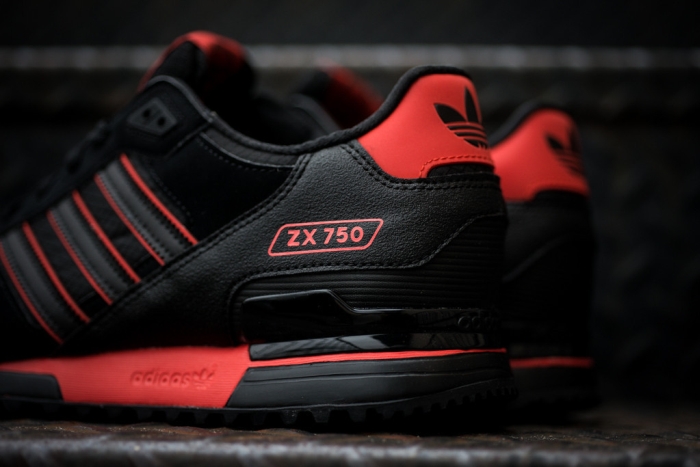 Adidas Originals Zx 750 Black Red 01