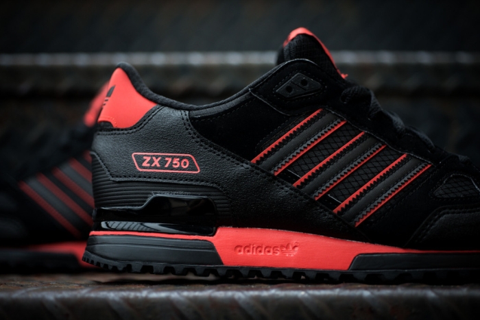 Adidas Originals Zx 750 Black Red 06
