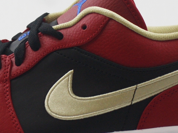 Air Jordan 1 Low – Gym Red – Game Royal – Metallic Gold