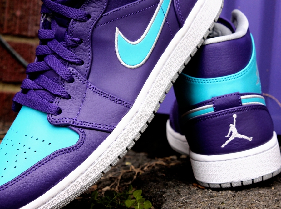 Air Jordan 1 Mid - Court Purple - Gamma Blue