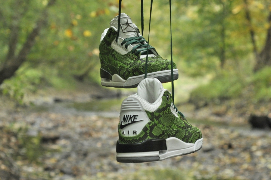 Air Jordan 3 Green Python 05