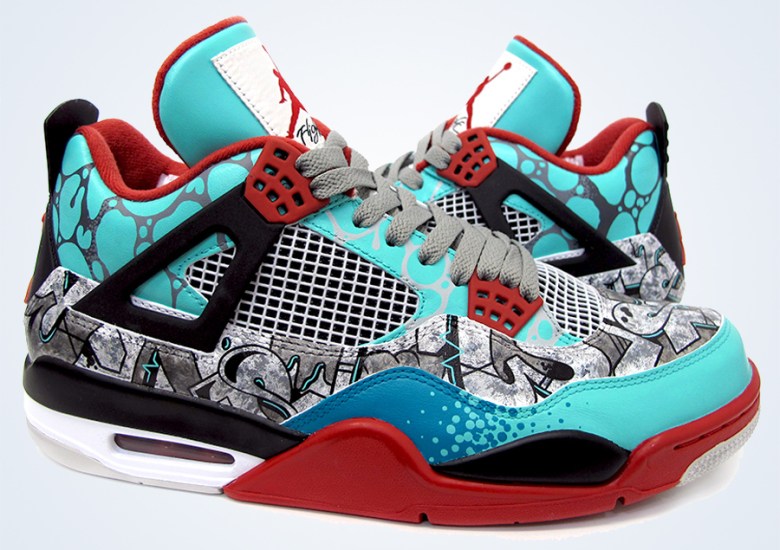 Air Jordan 4 “TIFFiti” Customs by Sekure D