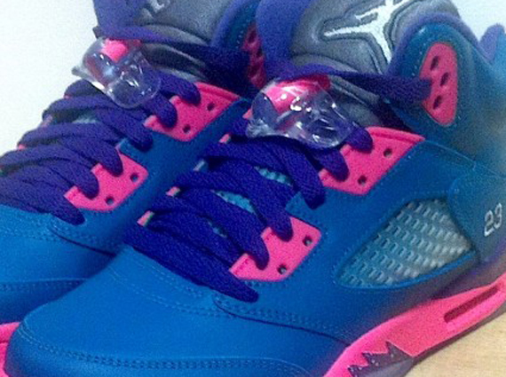 Air Jordan 5 Gs Teal Pink