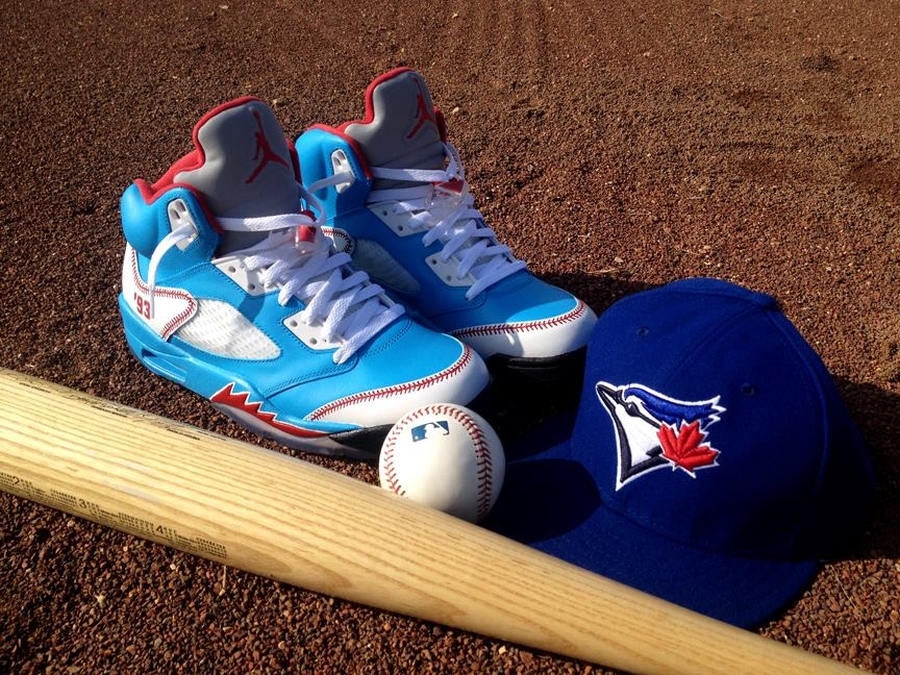 Air Jordan 5 Toronto Bluejays Custom 05