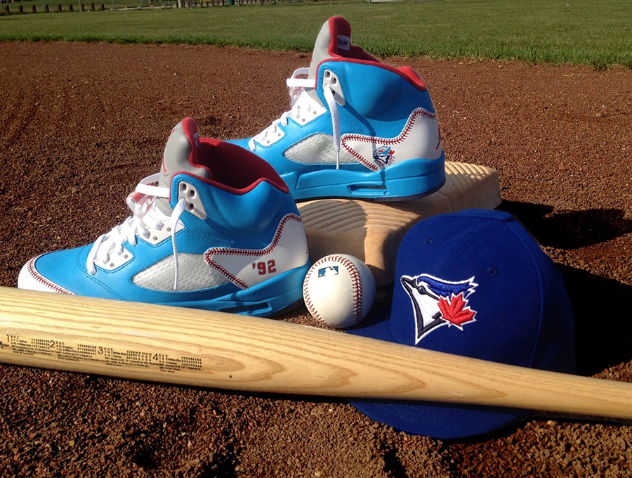 Air Jordan 5 Toronto Bluejays Custom