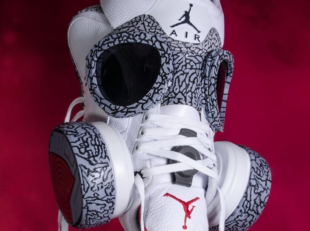 Air Jordan III "White/Cement" Gasmask by Freehand Profit