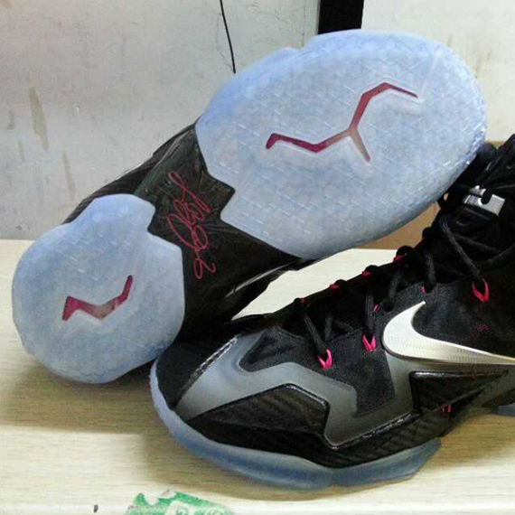 Carbon Fiber Lebron 11 Black Pink 1