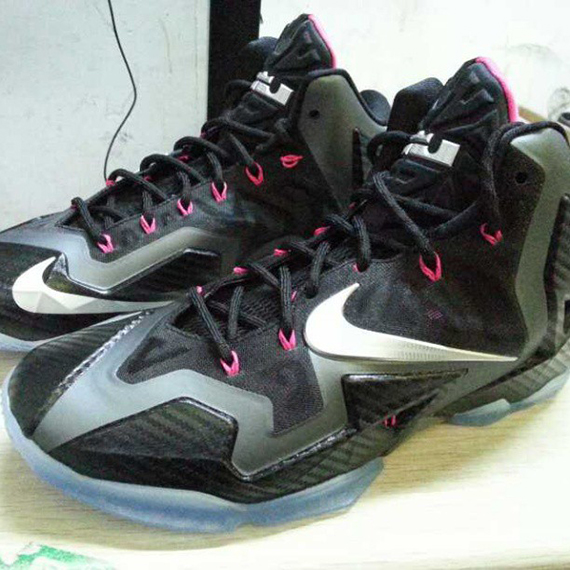 Carbon Fiber Lebron 11 Black Pink 2