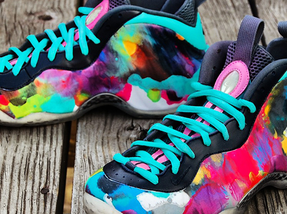 Nike Air Foamposite One “Colorful Asylum” Customs by Gourmet Kickz