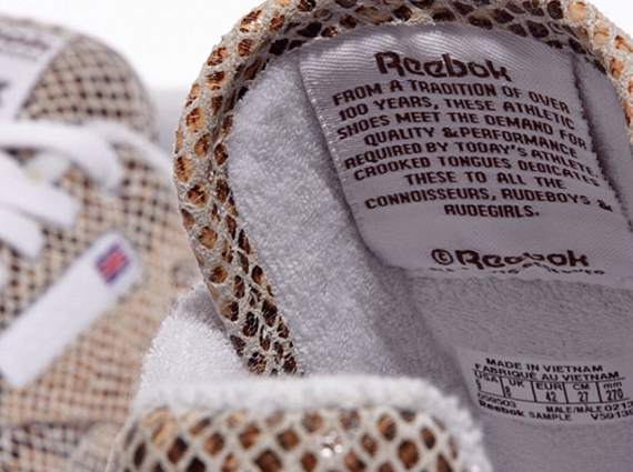 Crooked Tongues Reebok Classic Snakeskin Teaser