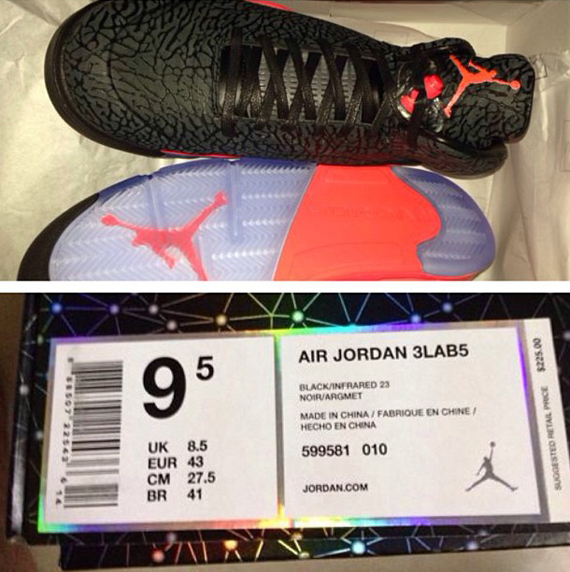 Infrared Air Jordan 3lab5