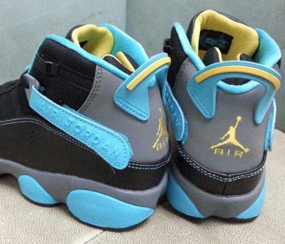 Jordan 6 Rings Gs Black Blue Yellow 4
