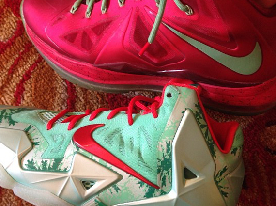 Nike LeBron 10 vs. 11 "Christmas" Comparison