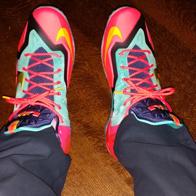 Lebron James Shows Off One Of One Lebron 11