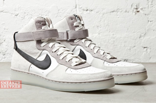 Nike Air Force 1 Downtown Hi Grey Black 3