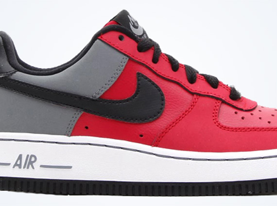 Nike Air Force 1 Low GS – Distance Red – Cool Grey – Black – White