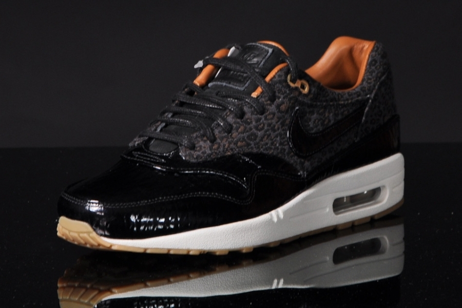 Nike Air Max 1 Fb Leopard Black Patent Leather 04